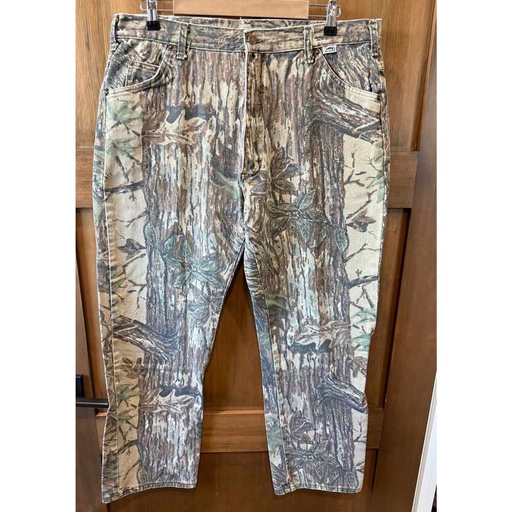 Vintage Duxbak Realtree 80s‎ Camo Hunting Pants Jeans Mens 38x32 Made in USA